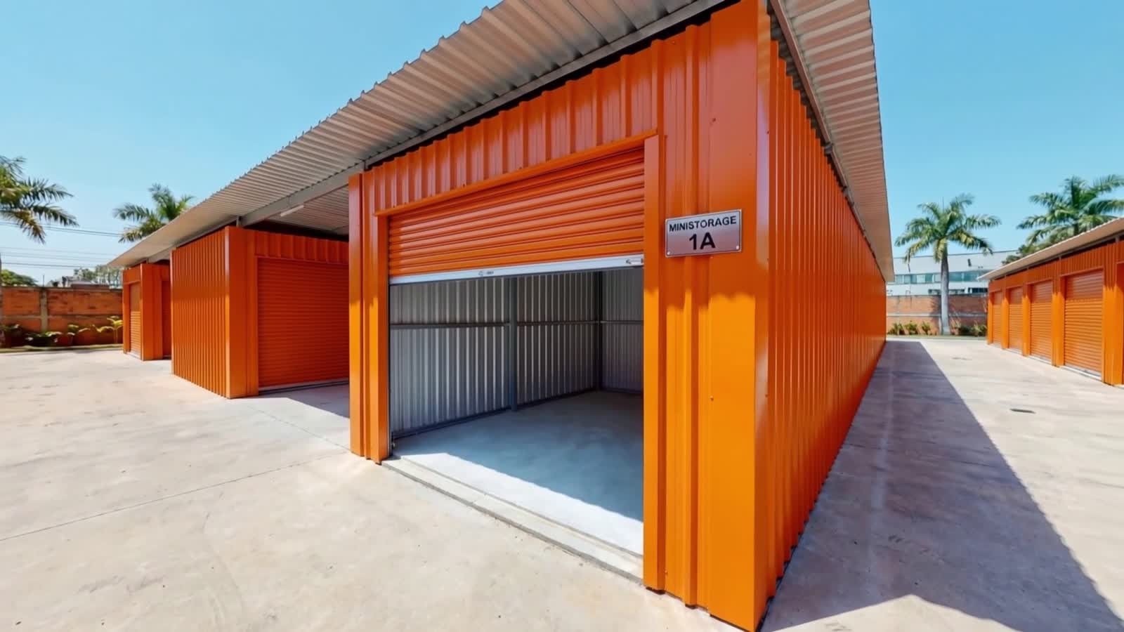 Bodega individual con puerta abierta